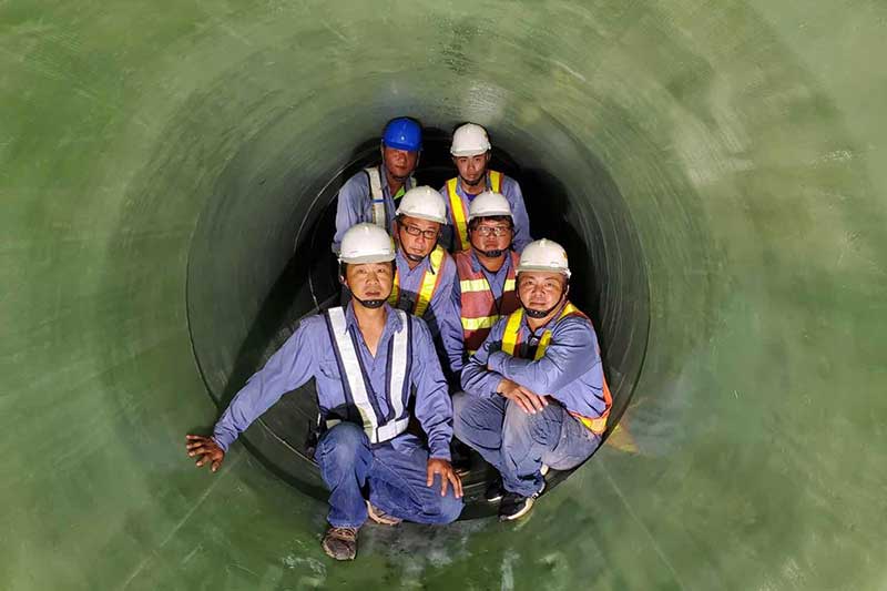 碑林清洗管道的几个步骤